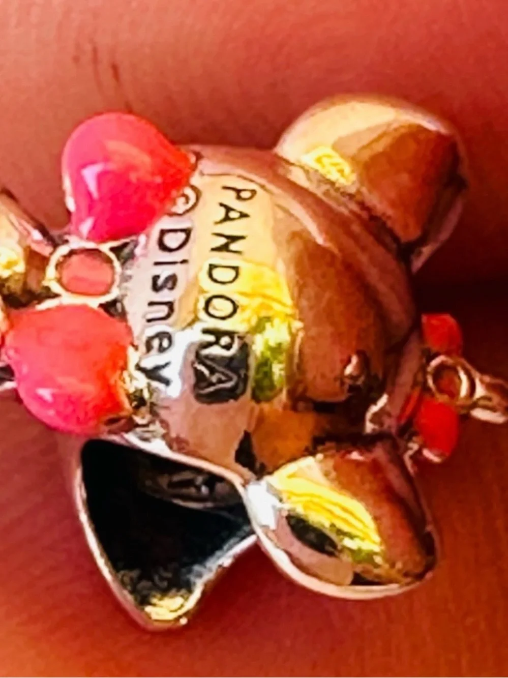 7 Pandora Silver Multicolor Enamel Pet Character Charm Set new with out tags